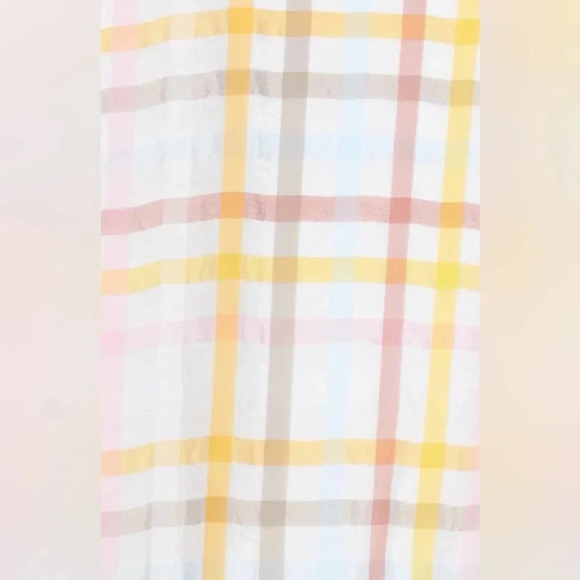 NWT Cinq a Sept Astor Plaid Gingham Midi Dress - Spring Summer Ruffled Tiered - Picture 3 of 8